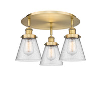 Ballston Semi-Flush Mount Satin Nickel Finish