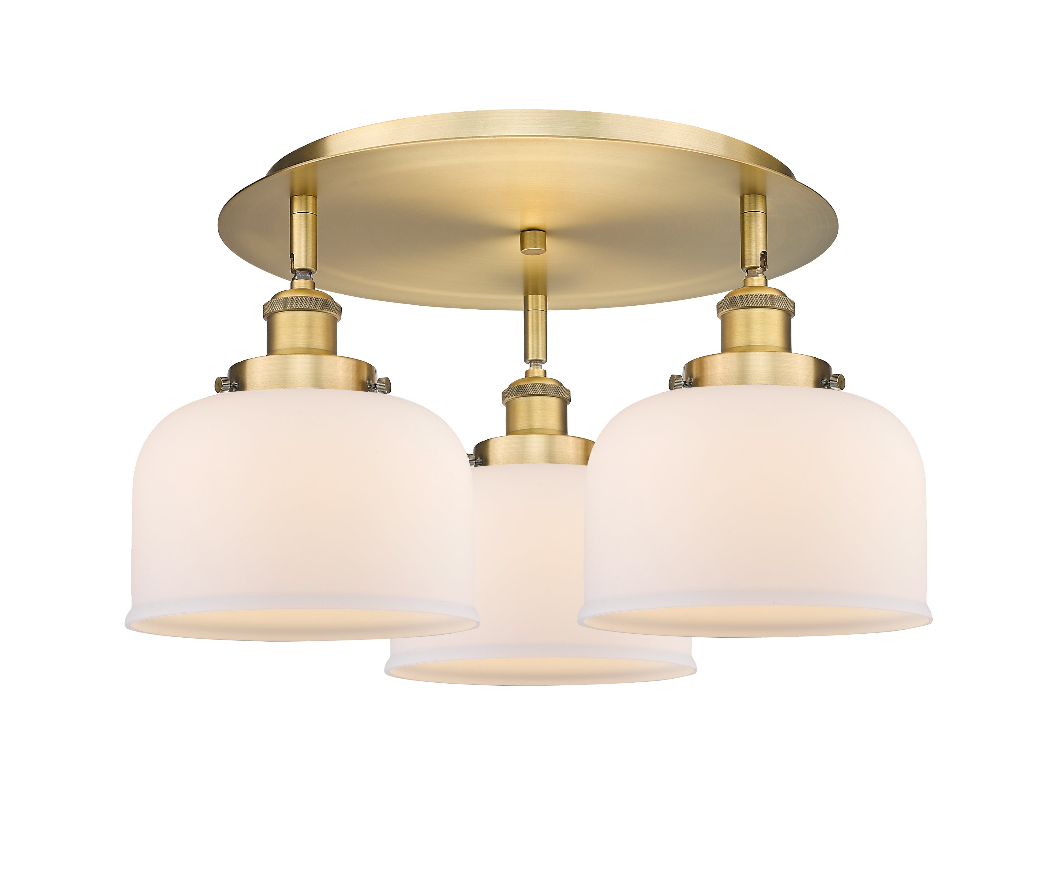 Ballston Semi-Flush Mount Satin Nickel