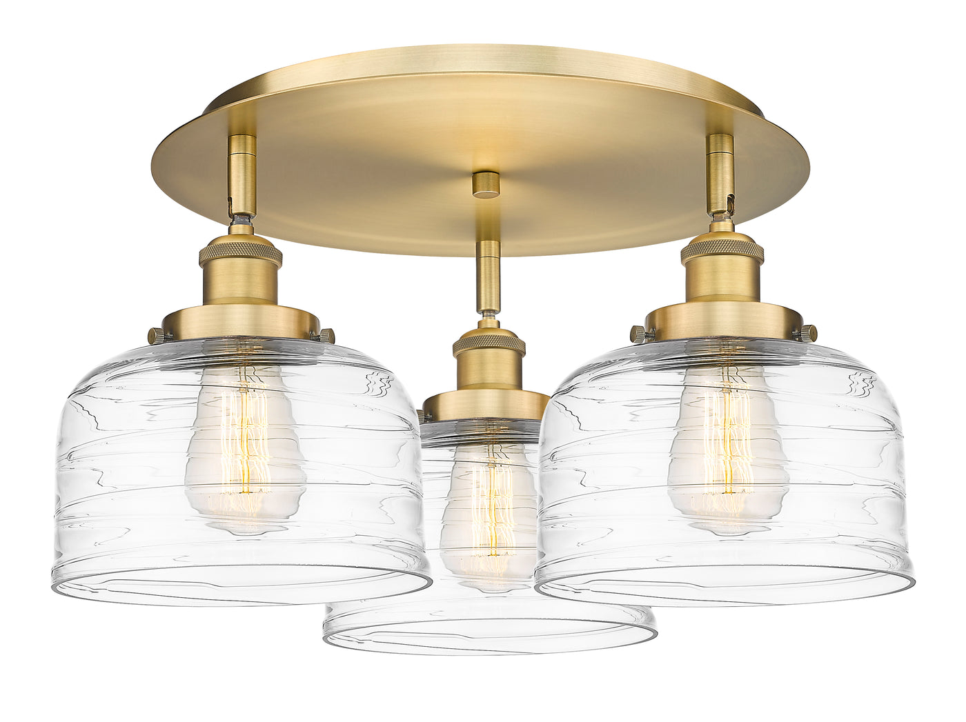 Ballston Semi-Flush Mount Satin Nickel