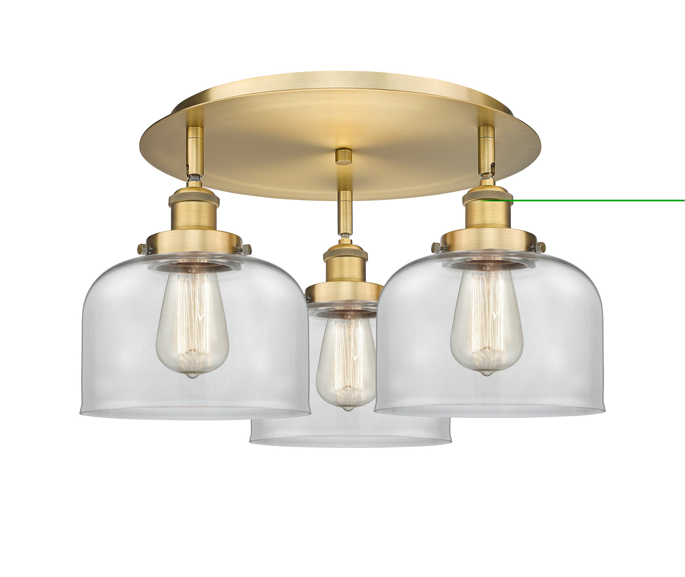 Ballston Semi-Flush Mount Satin Nickel