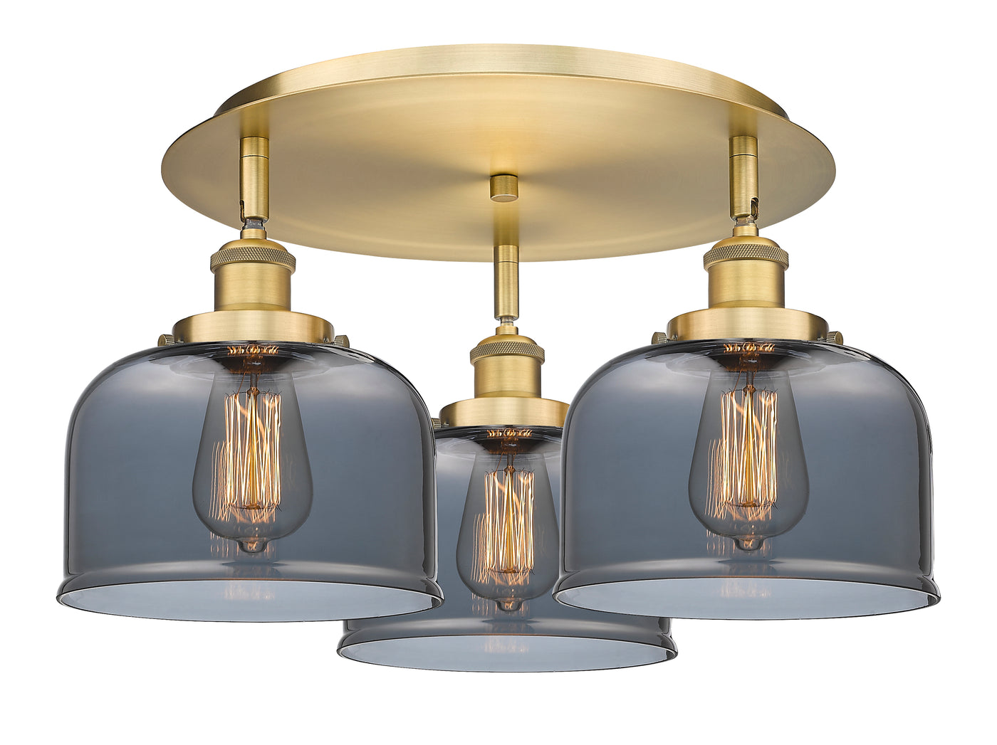 Ballston Semi-Flush Mount Satin Nickel