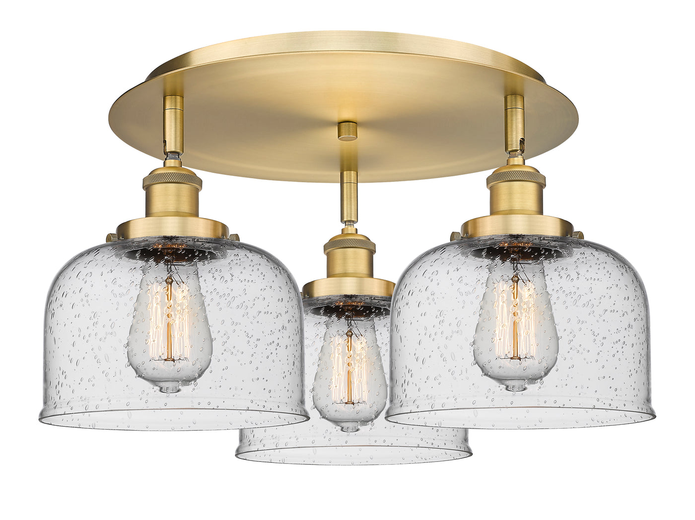 Ballston Semi-Flush Mount Satin Nickel