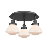 Ballston Semi-Flush Mount Satin Nickel