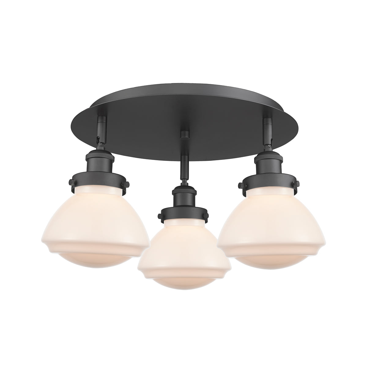 Olean 19-Inch 3-Light Semi-Flush Mount