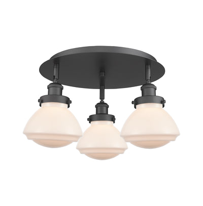 Olean 19-Inch 3-Light Semi-Flush Mount