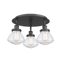 Ballston Semi-Flush Mount Satin Nickel