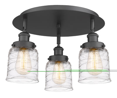 Bell 17-Inch 3-Light Semi-Flush Mount
