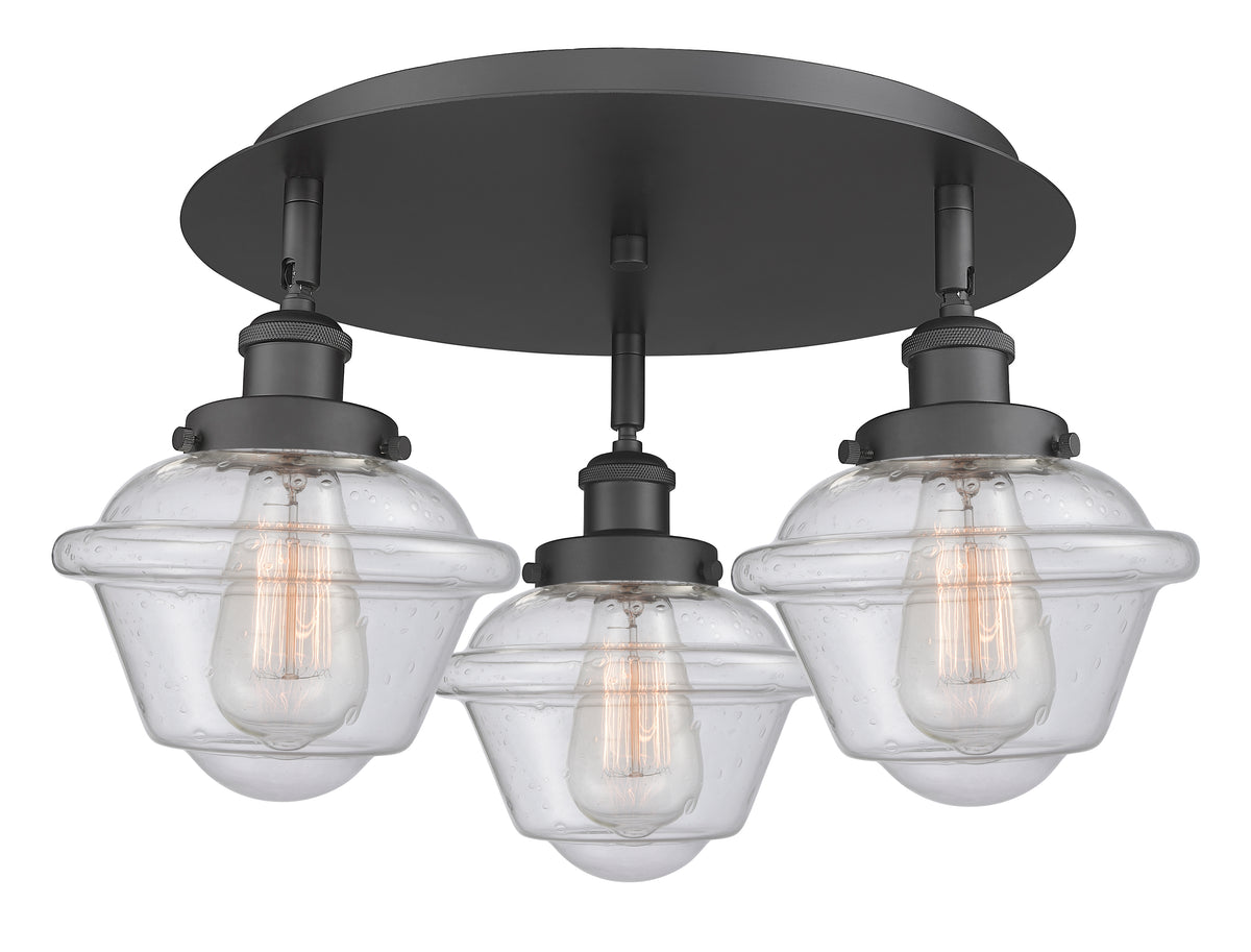 Oxford 19-Inch 3-Light Semi-Flush Mount