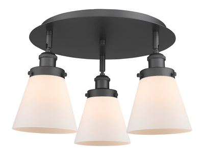 Cone 18-Inch 3-Light Semi-Flush Mount