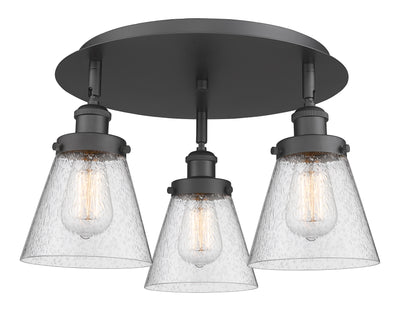 Cone 18-Inch 3-Light Semi-Flush Mount