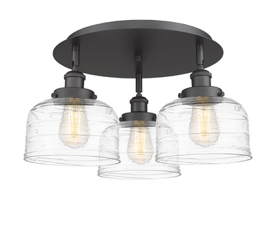 Bell 20-Inch 3-Light Semi-Flush Mount