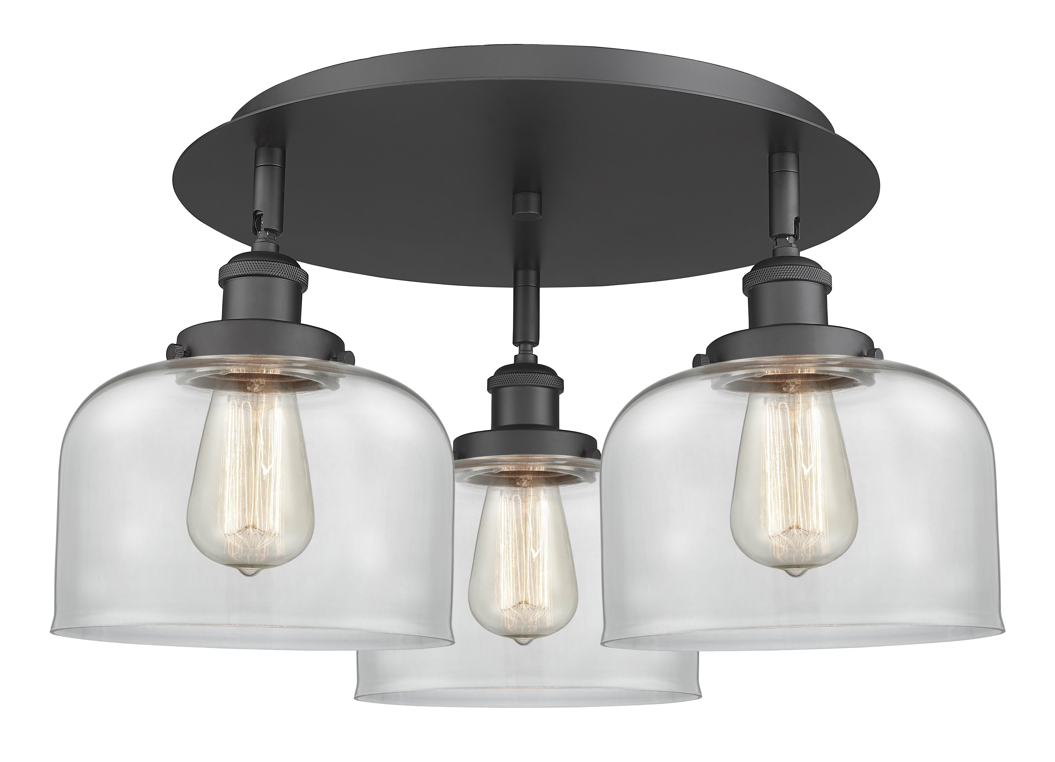 Ballston Semi-Flush Mount Satin Nickel