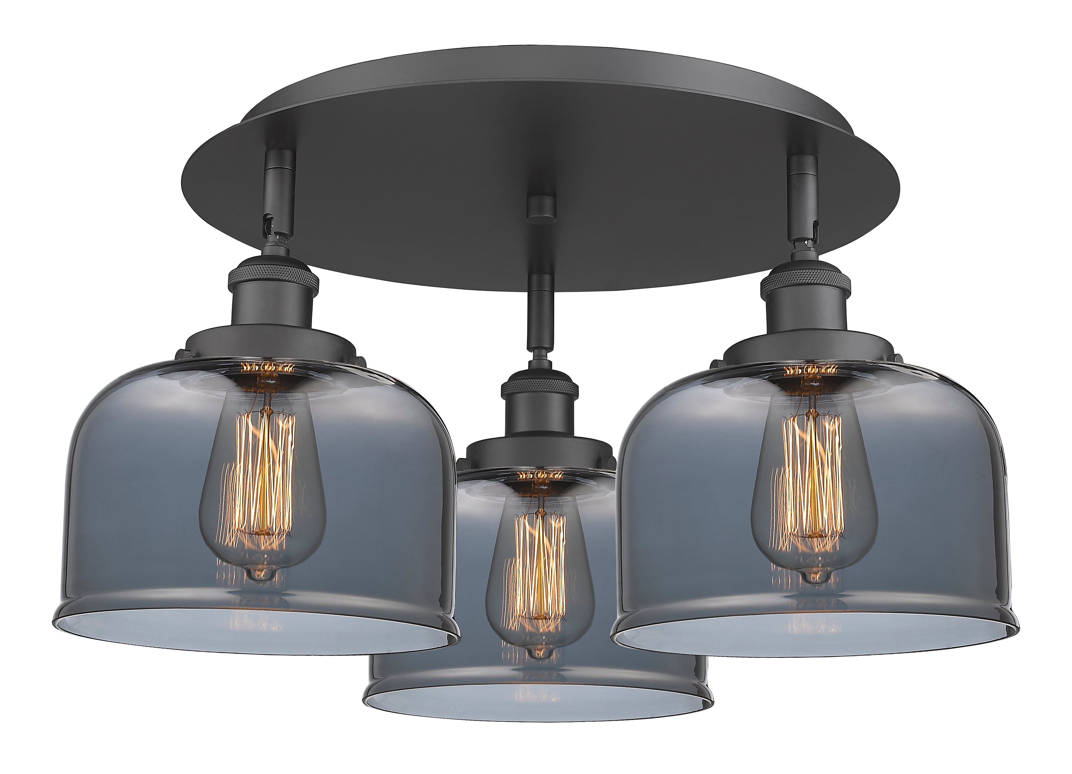Ballston Semi-Flush Mount Satin Nickel