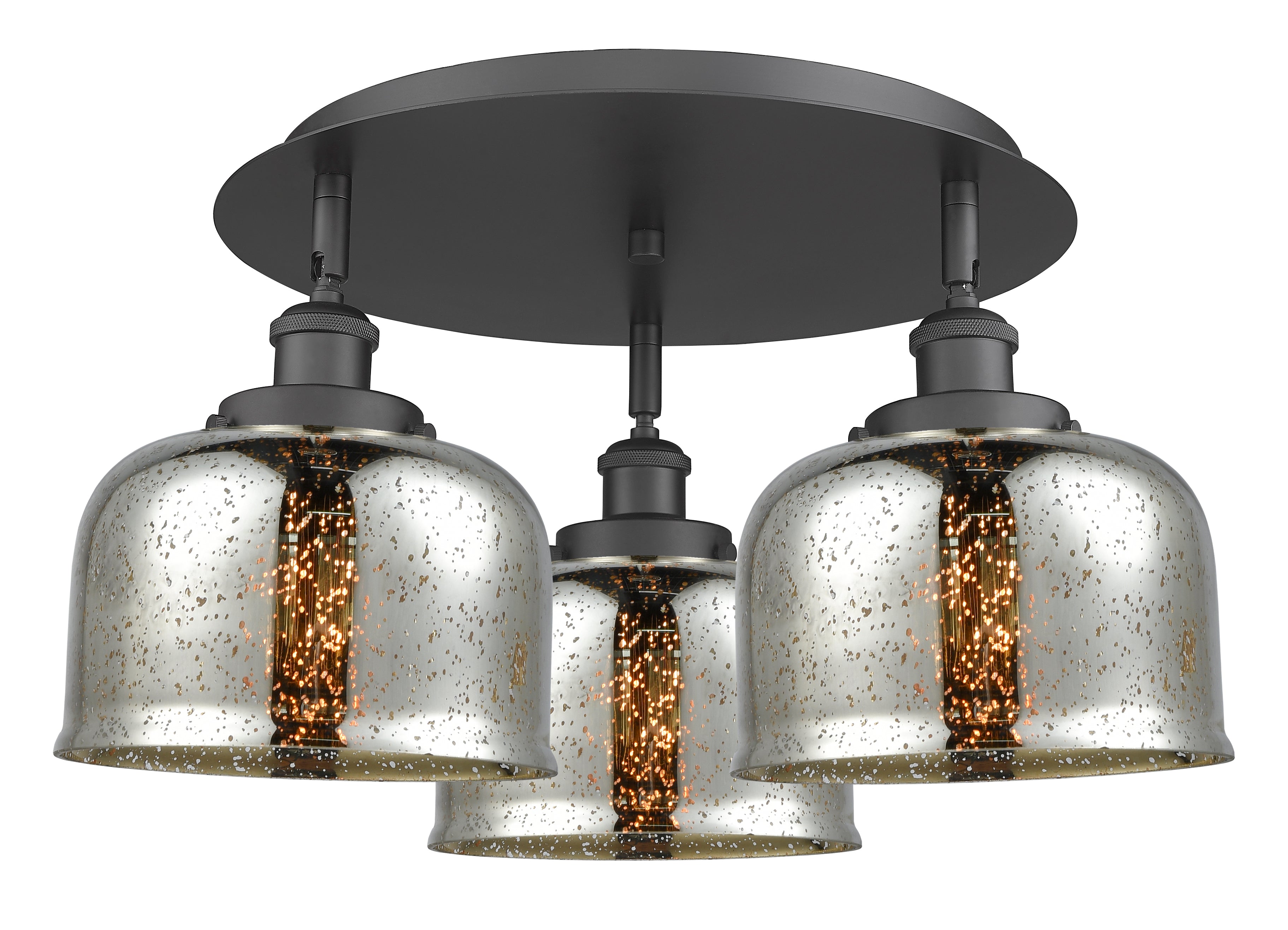 Ballston Semi-Flush Mount Satin Nickel