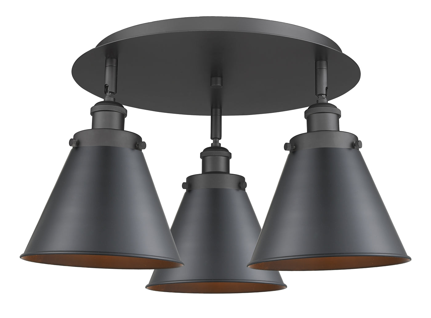 Ballston Semi-Flush Mount Satin Nickel Brass