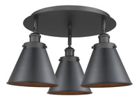 Ballston Semi-Flush Mount Satin Nickel Brass