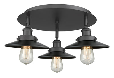Edison 20-Inch 3-Light Semi-Flush Mount