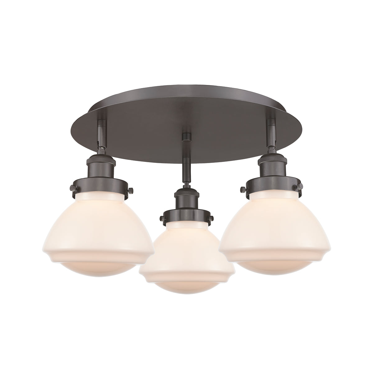 Olean 19-Inch 3-Light Semi-Flush Mount