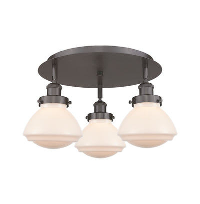 Olean 19-Inch 3-Light Semi-Flush Mount
