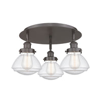 Ballston Semi-Flush Mount Satin Nickel