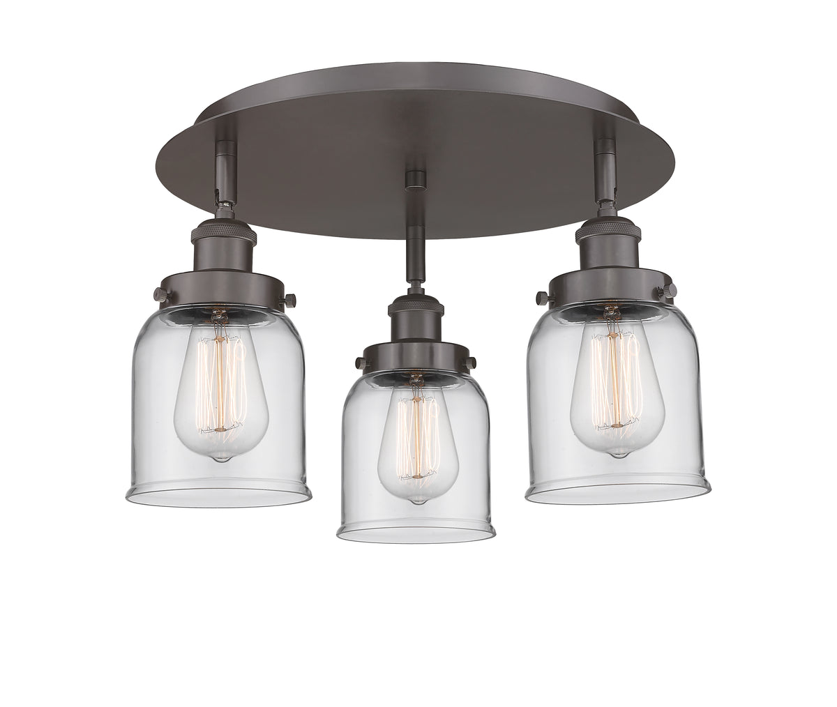 Cone 17-Inch 3-Light Semi-Flush Mount