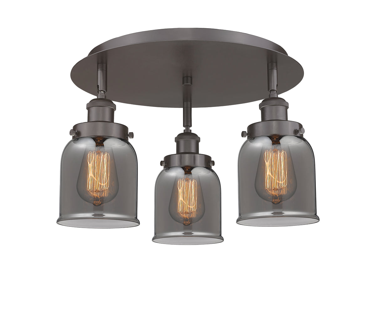Cone 17-Inch 3-Light Semi-Flush Mount