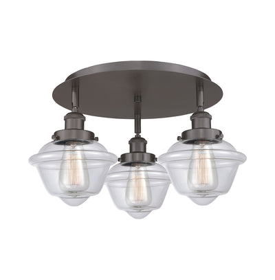 Oxford 19-Inch 3-Light Semi-Flush Mount