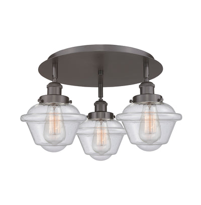 Oxford 19-Inch 3-Light Semi-Flush Mount