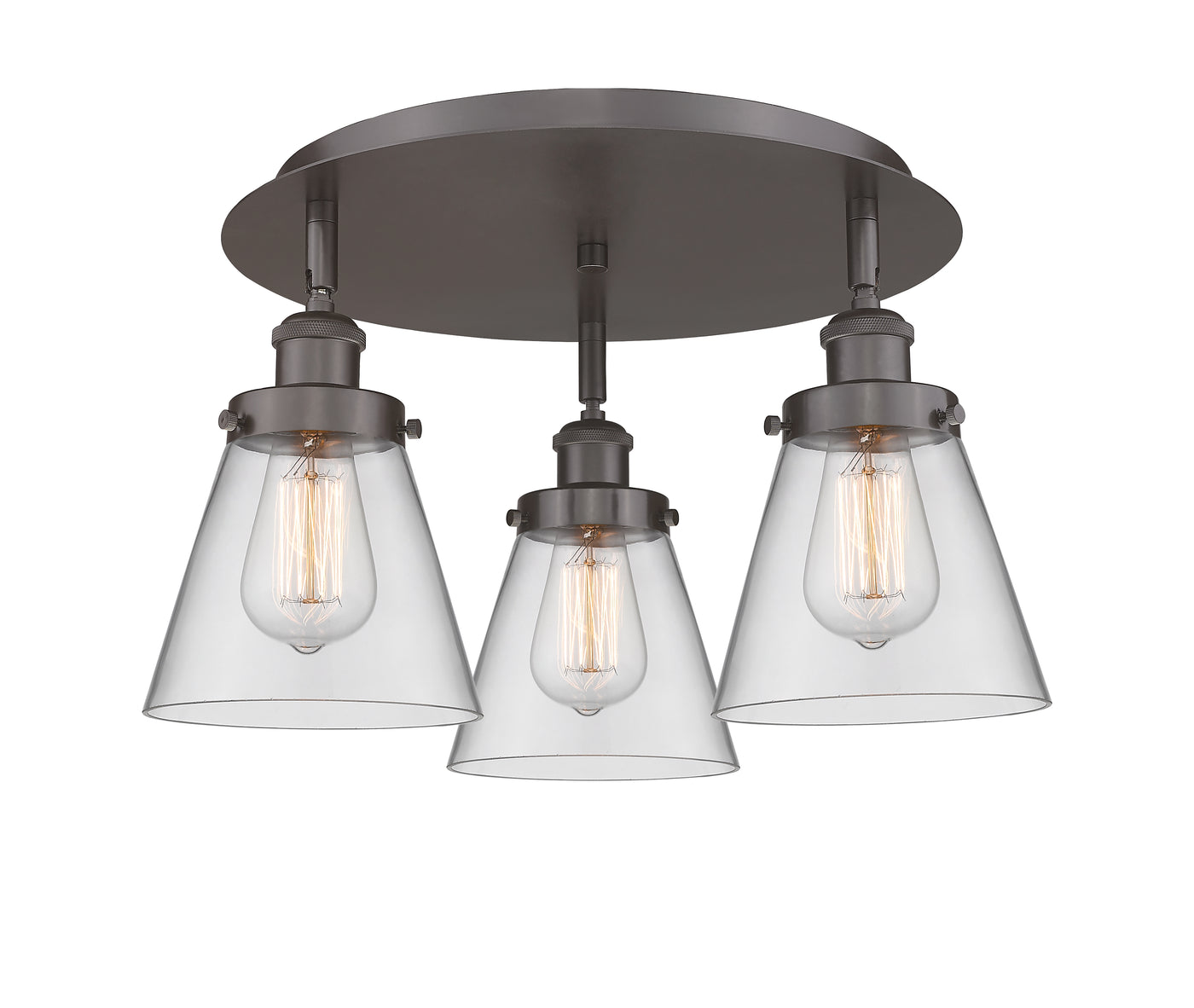 Ballston Semi-Flush Mount Satin Nickel Finish