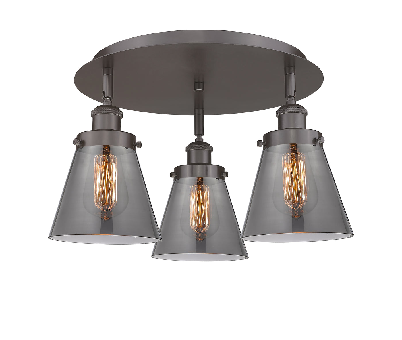 Ballston Semi-Flush Mount Satin Nickel Finish