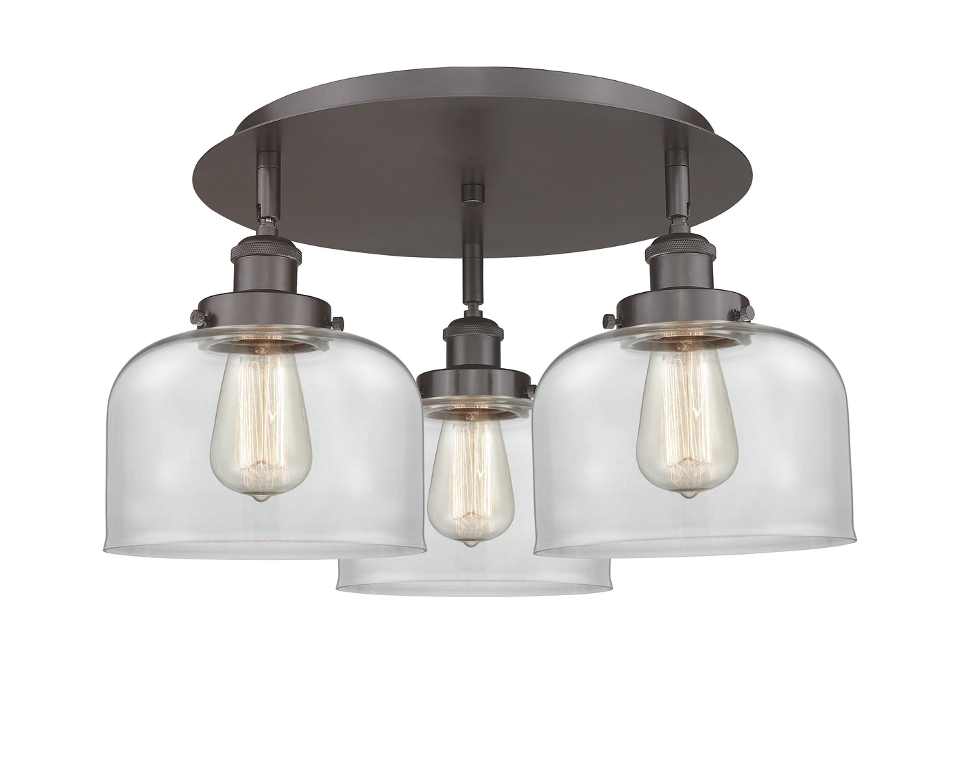 Ballston Semi-Flush Mount Satin Nickel