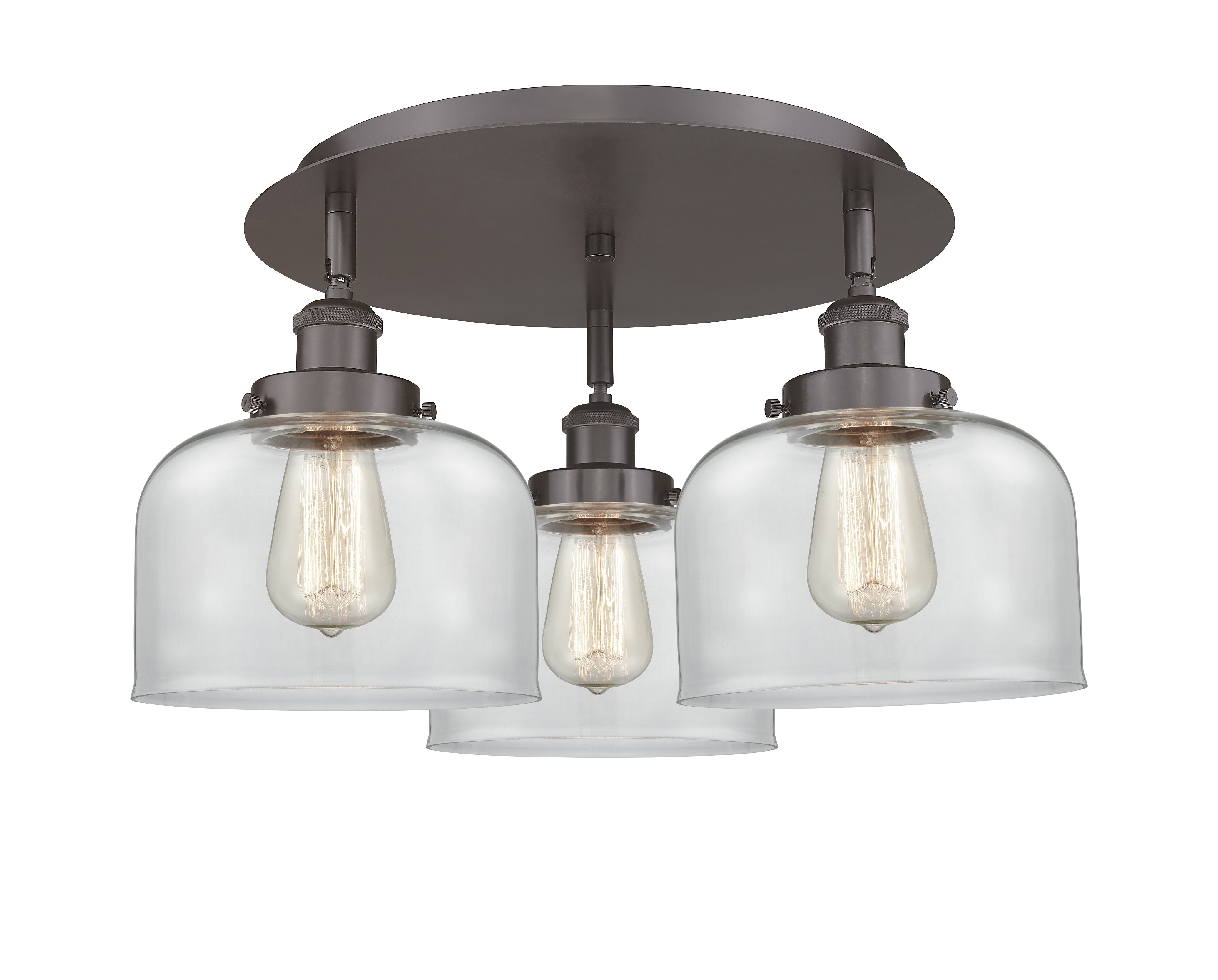 Ballston Semi-Flush Mount Satin Nickel