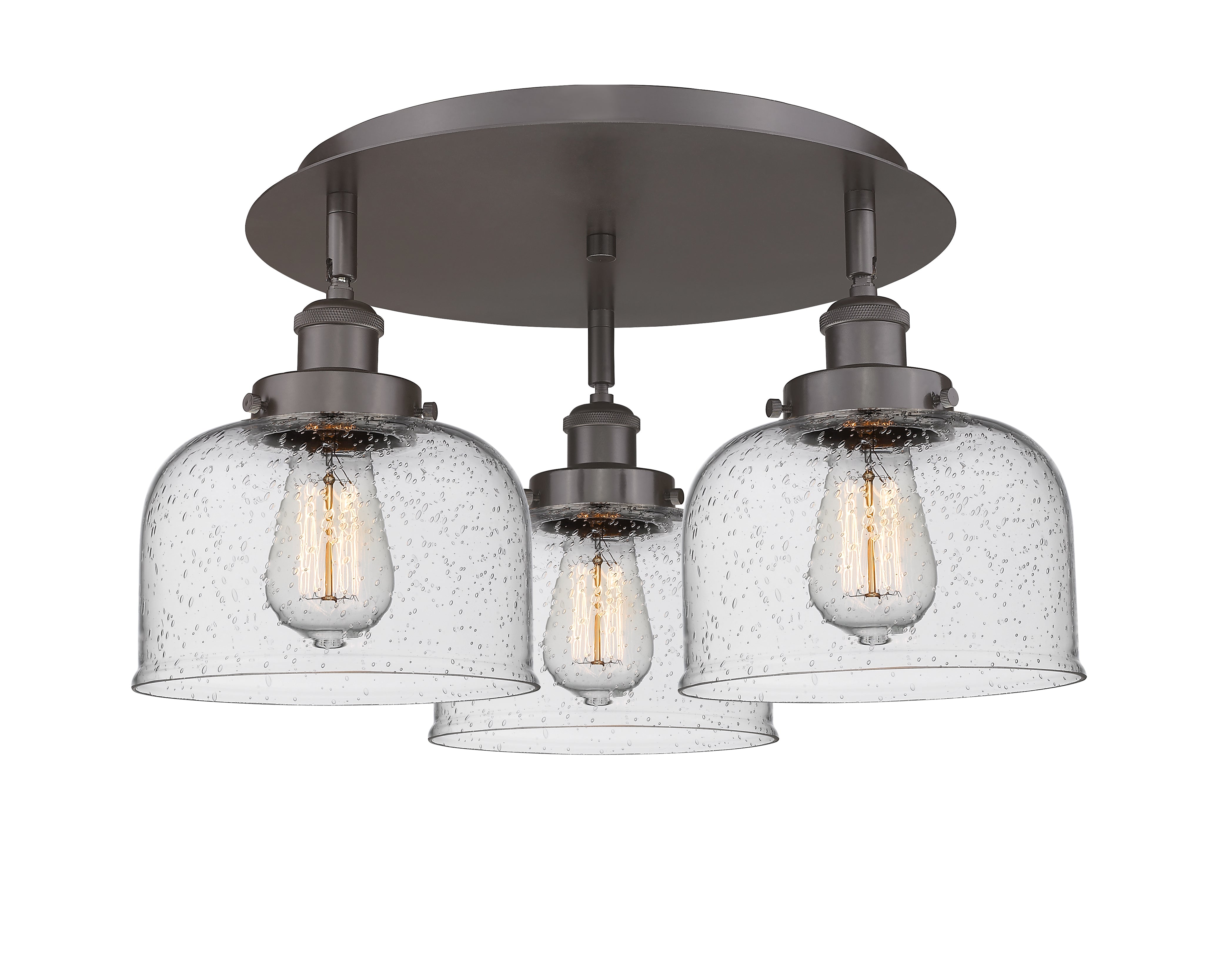 Ballston Semi-Flush Mount Satin Nickel