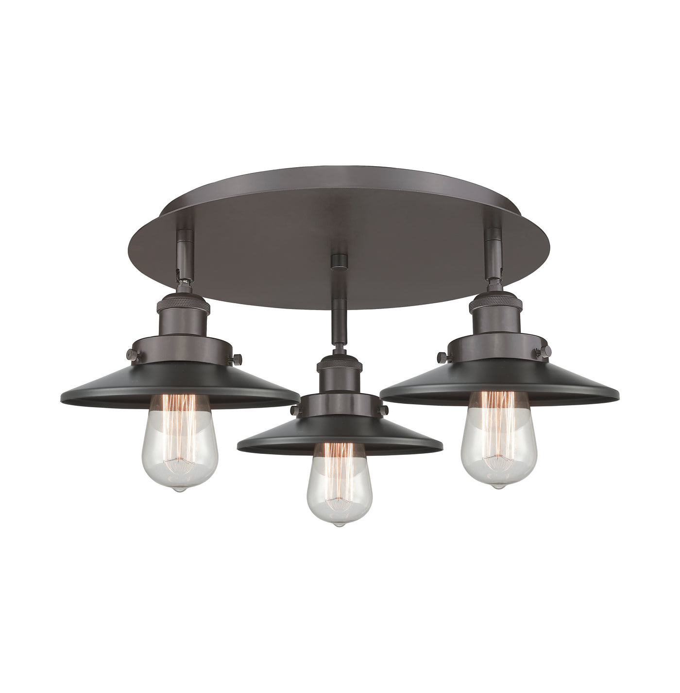 Ballston Semi-Flush Mount Satin Nickel