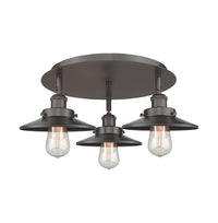 Ballston Semi-Flush Mount Satin Nickel