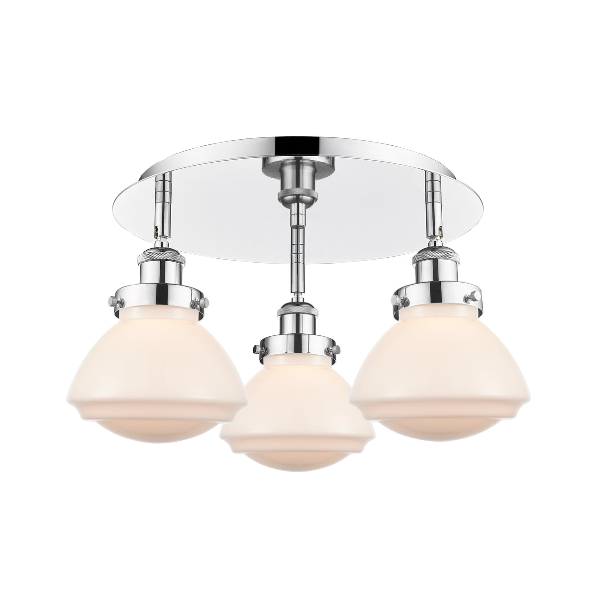 Olean 19-Inch 3-Light Semi-Flush Mount