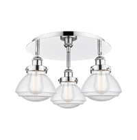 Ballston Semi-Flush Mount Satin Nickel