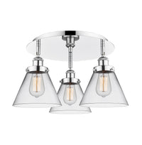 Ballston Semi-Flush Mount Satin Nickel
