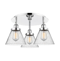 Ballston Semi-Flush Mount Satin Nickel