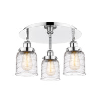 Ballston Semi-Flush Mount Satin Nickel Brass