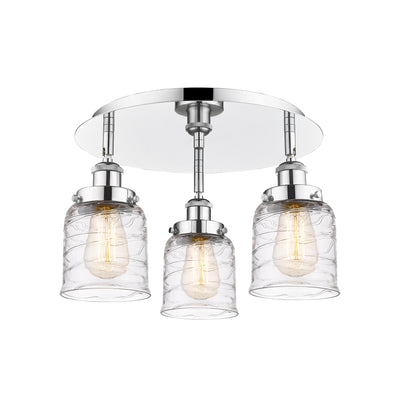 Bell 17-Inch 3-Light Semi-Flush Mount
