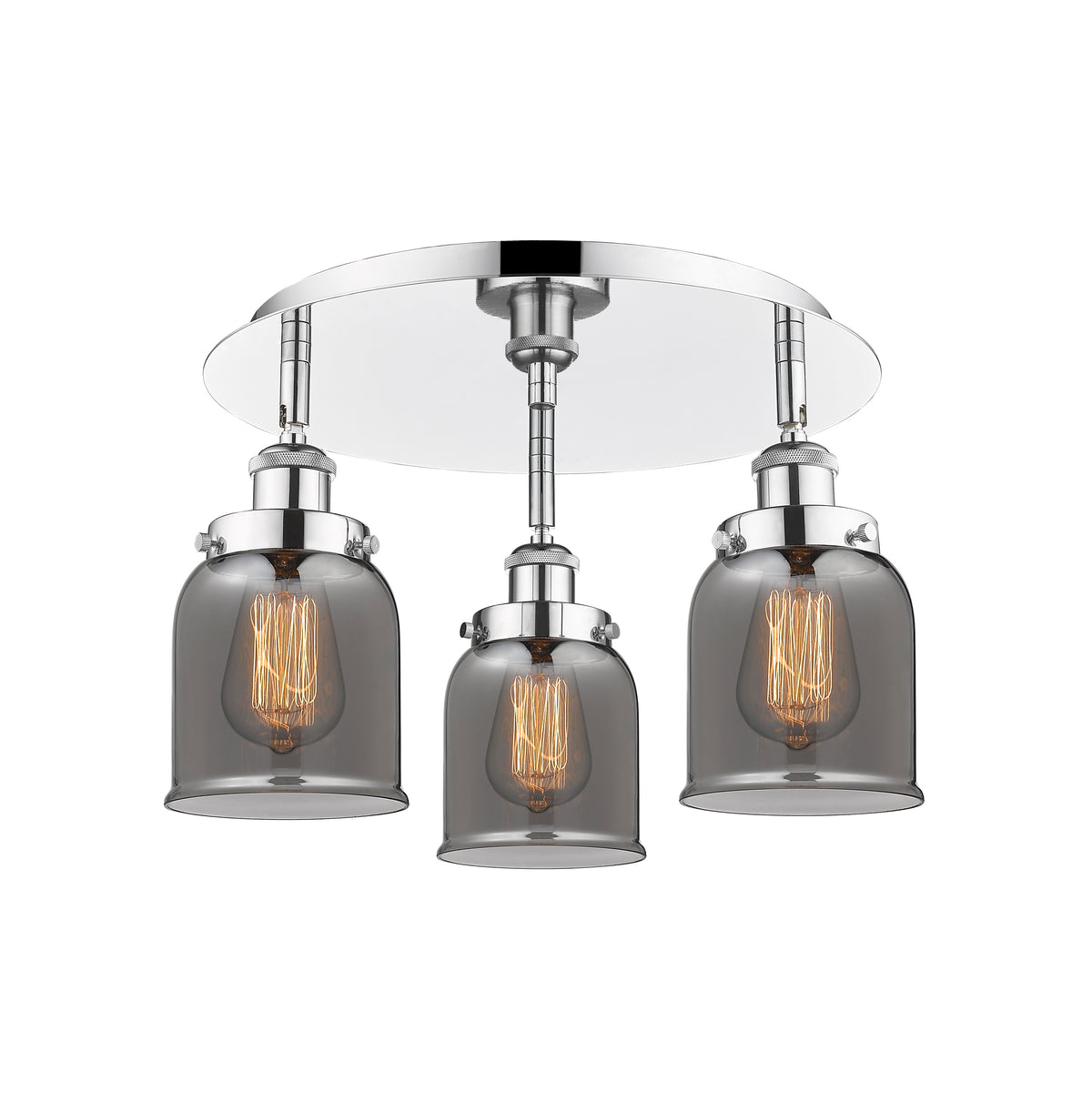 Cone 17-Inch 3-Light Semi-Flush Mount