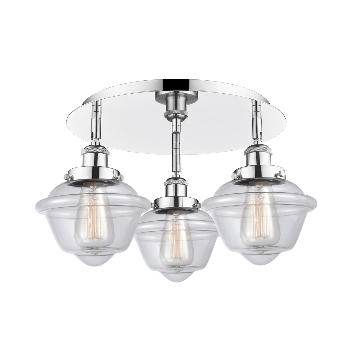 Oxford 19-Inch 3-Light Semi-Flush Mount