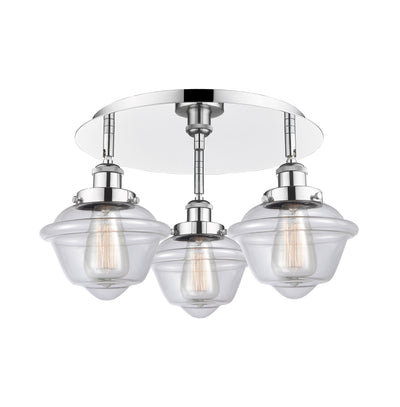 Oxford 19-Inch 3-Light Semi-Flush Mount