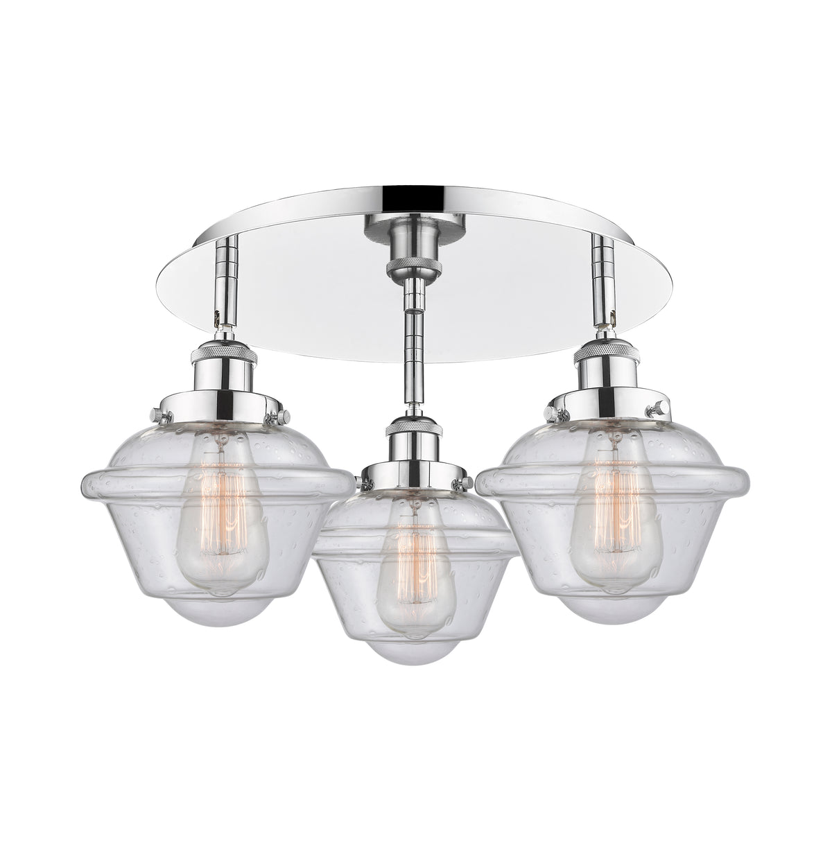 Oxford 19-Inch 3-Light Semi-Flush Mount