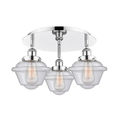 Oxford 19-Inch 3-Light Semi-Flush Mount