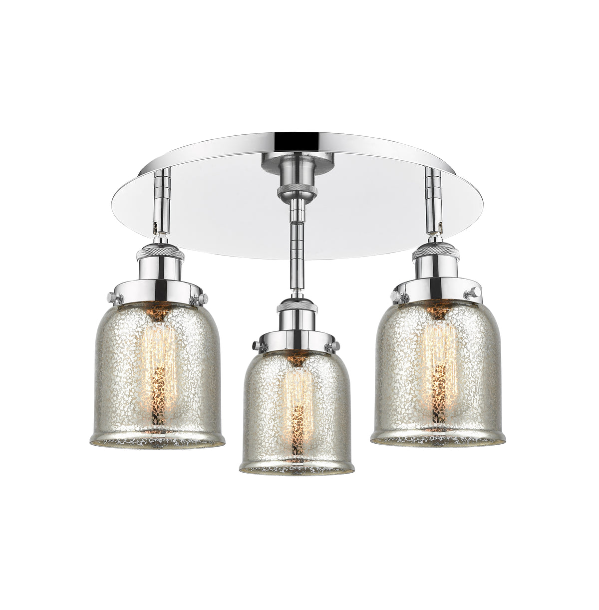 Cone 17-Inch 3-Light Semi-Flush Mount