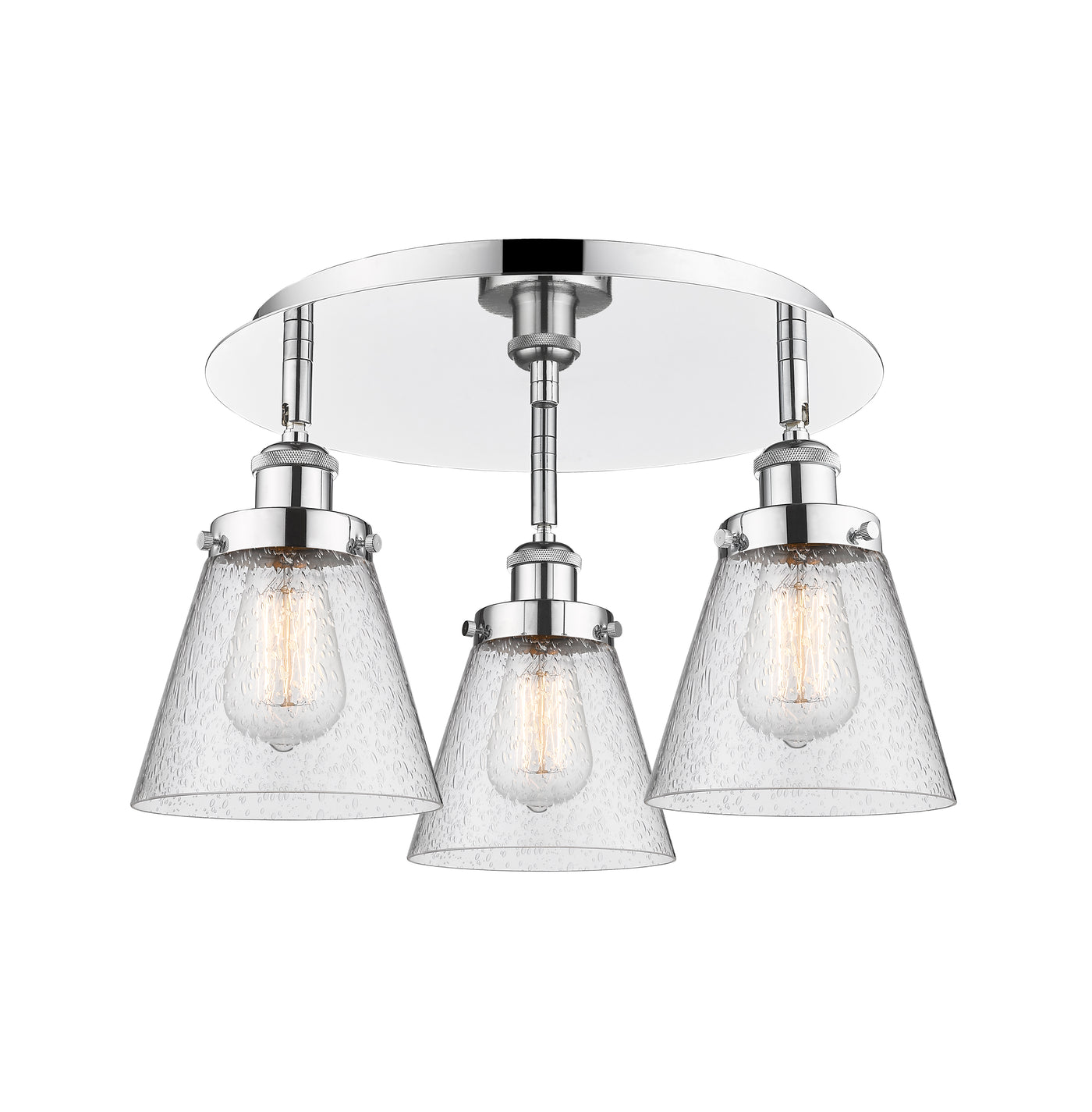 Ballston Semi-Flush Mount Satin Nickel Finish