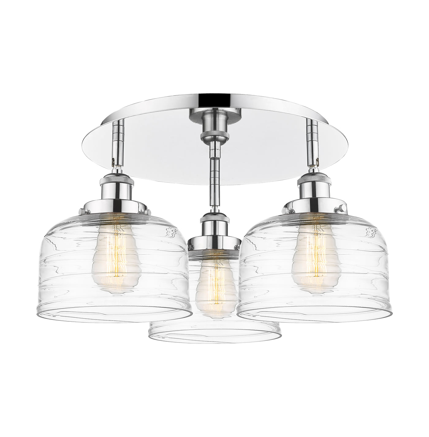 Ballston Semi-Flush Mount Satin Nickel