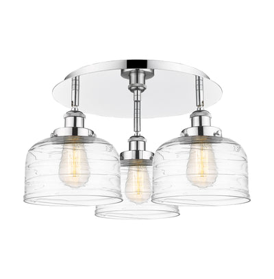 Bell 20-Inch 3-Light Semi-Flush Mount